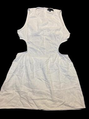 Kendall & Kylie White Backless Cutout Tank Dress